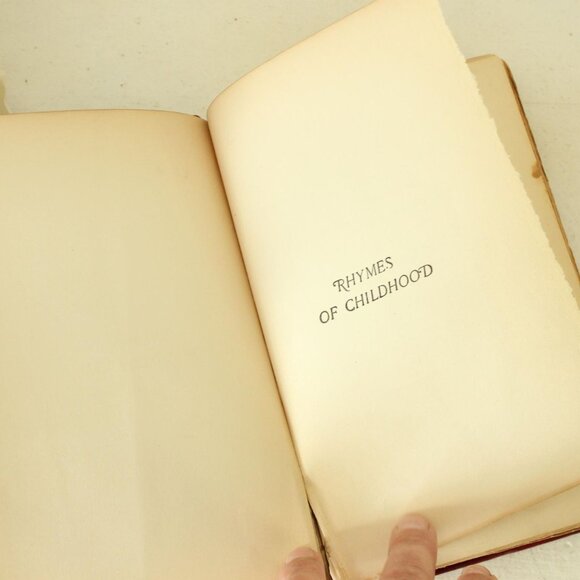 Vintage Antique 1890s Book, "Rhymes of Childhood" by James Whitcomb Riley, Bowen - Picture 5 of 10